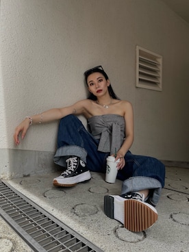 越後 穂乃香さん（レディース・150cm）の春コーディネート