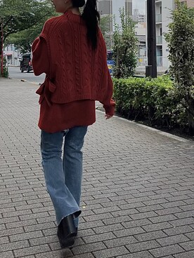 越後 穂乃香さん（レディース・150cm）の冬コーディネート