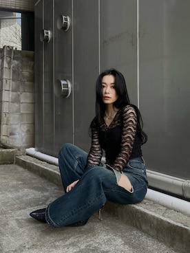 越後 穂乃香さん（レディース・150cm）の春コーディネート