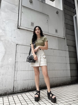 越後 穂乃香さん（レディース・150cm）の夏コーディネート