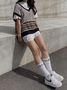 越後 穂乃香さん（レディース・150cm）の夏コーディネート