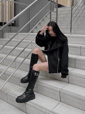 越後 穂乃香さん（レディース・150cm）の冬コーディネート