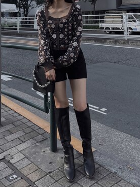 越後 穂乃香さん（レディース・150cm）の秋コーディネート