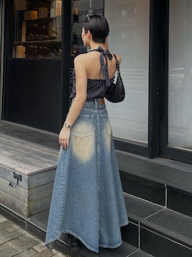 「アイテム（その他シューズ）」を使った、越後 穂乃香さん（レディース・150cm・20代）の夏コーディネート