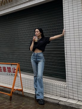 越後 穂乃香さん（レディース・150cm）の春コーディネート