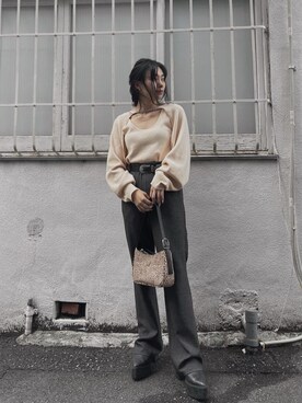 「厚底」｜「アイテム（その他シューズ）」を使った、越後 穂乃香さん（レディース・150cm）の夏コーディネート