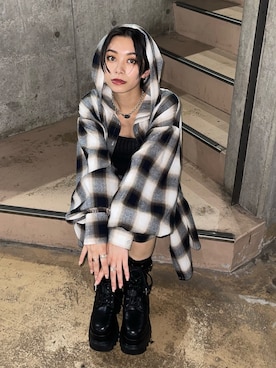 「アイテム（その他シューズ）」を使った、越後 穂乃香さん（レディース・150cm）の夏コーディネート