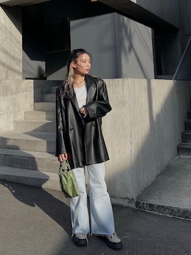 越後 穂乃香さん（レディース・150cm）の冬コーディネート