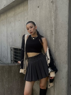 「ポニーテール」｜越後 穂乃香さん（レディース・150cm・20代）の夏コーディネート