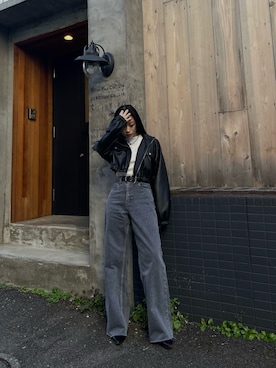 越後 穂乃香さん（レディース・150cm）の冬コーディネート