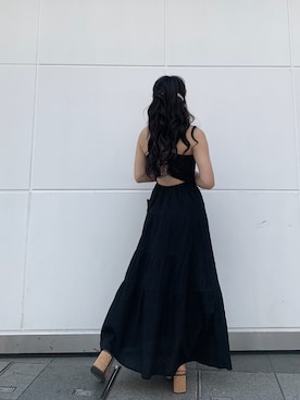 「アイテム（サンダル、その他）」を使った、越後 穂乃香さん（レディース・150cm）の春コーディネート