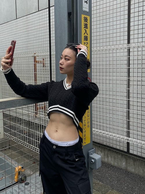 ローウエストカーゴポケットボリュームワイドパンツ（カーゴ