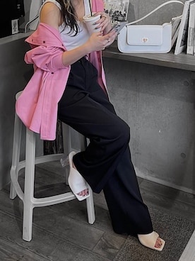 「EVRIS（エヴリス）のアイテム（ショルダーバッグ）」を使った、越後 穂乃香さん（レディース・150cm）の春コーディネート