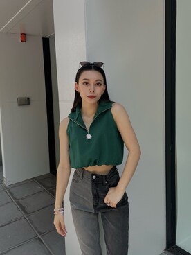 越後 穂乃香さん（レディース・150cm）の春コーディネート