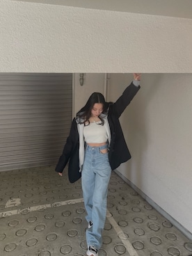 越後 穂乃香さん（レディース・150cm）の冬コーディネート