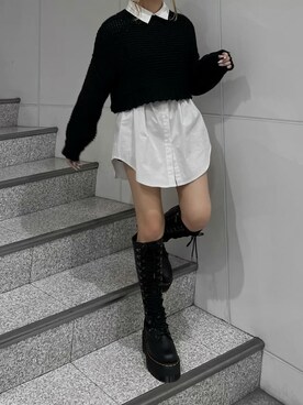 越後 穂乃香さん(レディース・150cm)の秋コーディネート