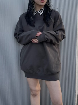 「ゼブラ柄」｜越後 穂乃香さん（レディース・150cm）の冬コーディネート