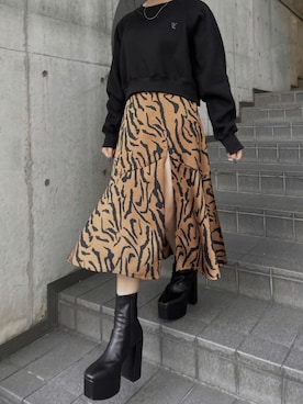 越後 穂乃香さん（レディース・150cm）の秋コーディネート