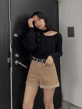 越後 穂乃香さん（レディース・150cm）の秋コーディネート