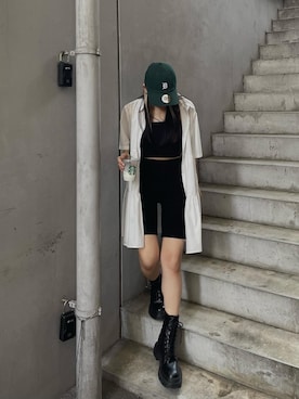 越後 穂乃香さん（レディース・150cm）の夏コーディネート