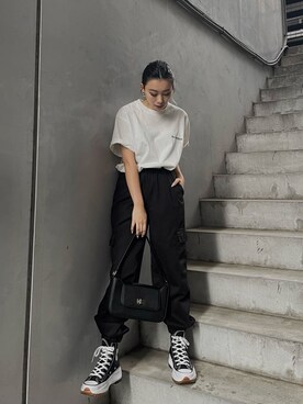 越後 穂乃香さん（レディース・150cm）の春コーディネート