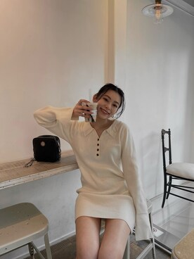 越後 穂乃香さん(レディース・150cm)の冬コーディネート