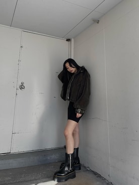 越後 穂乃香さん（レディース・150cm）の冬コーディネート