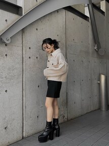レザーライクチャンキーブーツ｜エヴリス（EVRIS）アウトレット