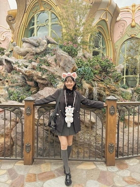 「黒グレー」｜「アイテム（トップス）」を使った、manaminさん（レディース・160cm）の秋コーディネート