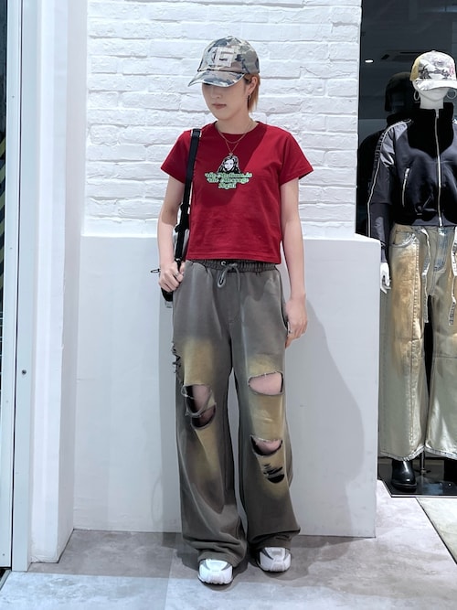 DISTRESSED SWEATPANTS（スウェットパンツ）｜X-girl（エックスガール