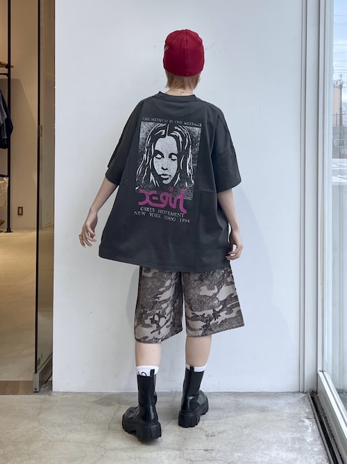 LOGO AND HAZY PATTERN REVERSIBLE BEANIE（ニットキャップ/ビーニー