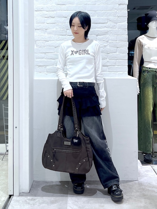 ベルカラ MILLS LOGO BELT（ベルト）｜X-girl（エックスガール）の