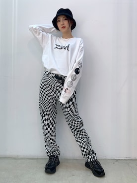 小島えみるさんの「CORDUROY HAT」を使ったコーディネート
