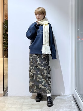 「アイテム（ソックス/靴下）」を使った、Emiruさん（レディース・165cm）の秋コーディネート