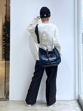 「X-girl（エックスガール）のアイテム」を使った、Emiruさん（レディース・165cm）の秋コーディネート