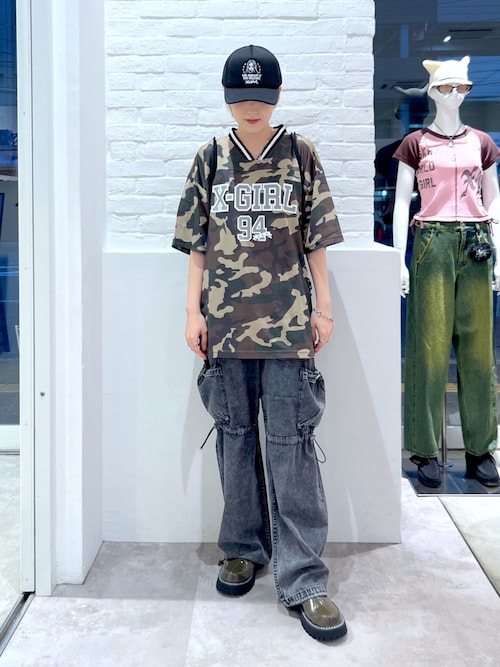 新品　エックスガール　X-girl KNAPSACK ナップサック　XG 迷彩 xgl00158y.jpg
