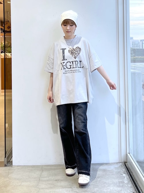 【X-girl】FADED S/S BIG TEE DRESS FADED I LOVE X-GIRL S/S BIG TEE DRESS（ワンピース）｜X-girl