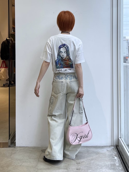 SPRAY SCRIPT LOGO SHOULDER BAG（ショルダーバッグ）｜X-girl