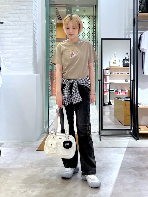 エックスガール X-girl FAIRY FACE S/S TEE フェアリー フェイス 女の人 顔 半袖 Tシャツ カットソー レディース ストリート ブランド 新品 正規品 X-girl エックスガール FAIRY FACE S/S TEE フェアリー フェイス