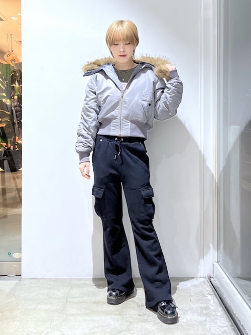 セール】CARGO POCKET FLARE SWEAT PANTS（スウェットパンツ）｜X-girl