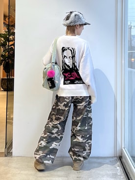 「アイテム（カードケース、ブラック系）」を使った、Emiruさん（レディース・165cm）の冬コーディネート