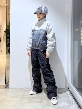 「X-girl（エックスガール）のアイテム」を使った、Emiruさん（レディース・165cm）の秋コーディネート