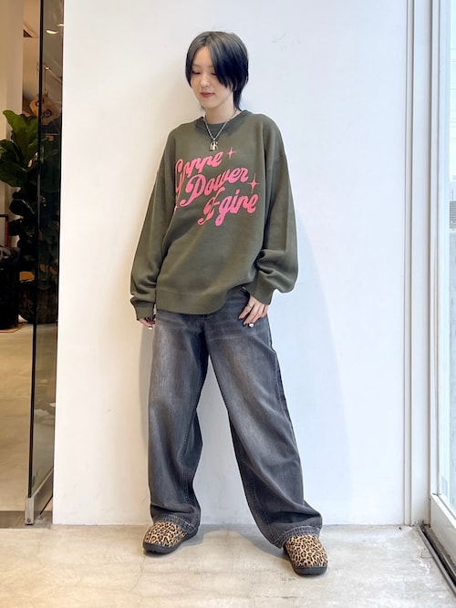 LOGO POCKET LOOSE DENIM PANTS（デニムパンツ）｜X-girl