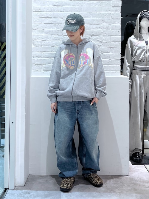 トップス X-girl HEART AND WING ZIP UP SWEATHOODIE HEART AND WING ZIP UP SWEAT HOODIE（パーカー）｜X-girl（エックス
