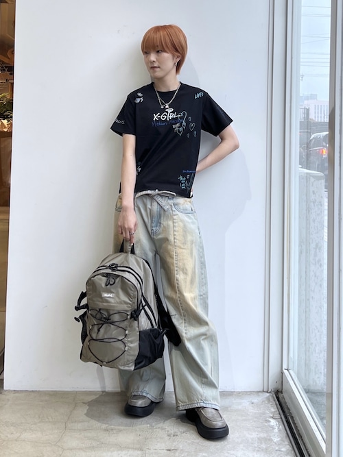 MILLS LOGO RUBBER PATCH BUNGEE CORD BACKPACK（バックパック