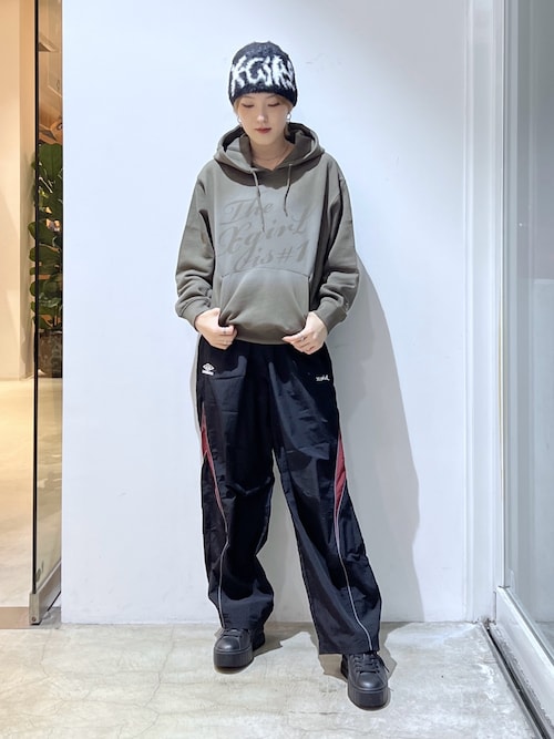 X-girl x UMBRO WIDE LEG TRACK PANTS（その他パンツ）｜UMBRO