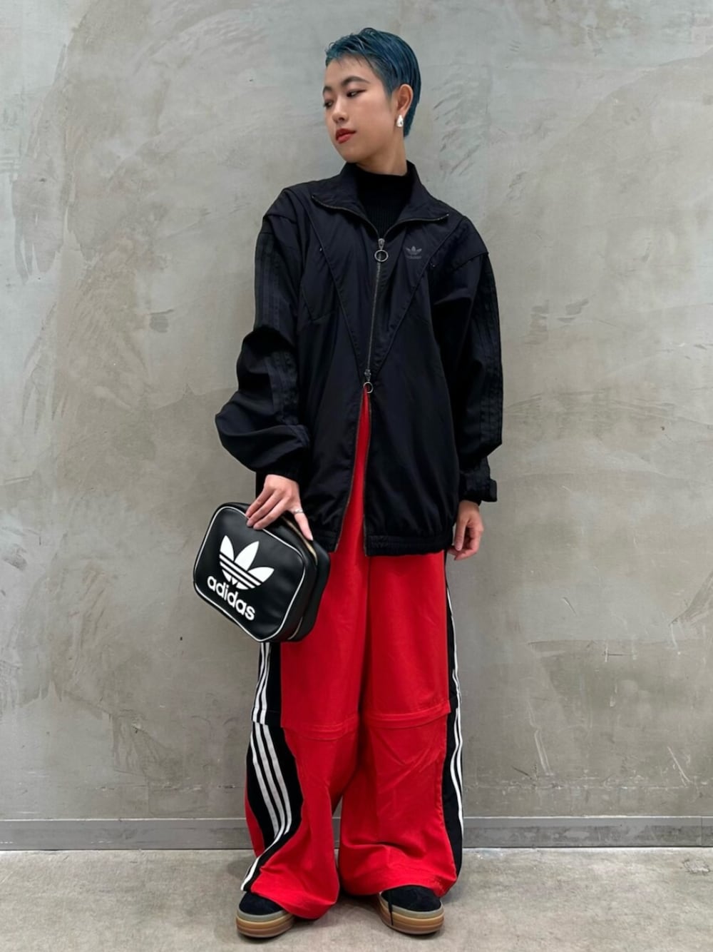 RASANT カットライン トラックパンツ レッド｜adidas originals Rasant