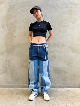 「クセニア・シュナイダー」｜「アイテム（パンツ）」を使った、AIさん（レディース・160cm）の夏コーディネート