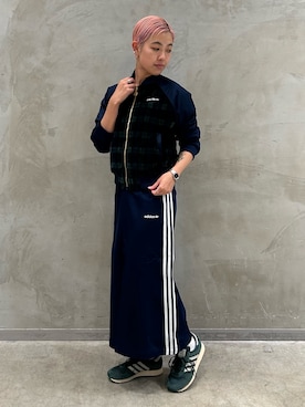 タータン カレッジジャケット / アディダスオリジナルス adidas