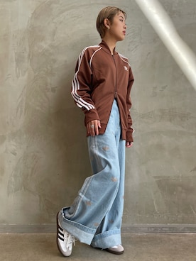 デニム ラインストーン パンツ / アディダスオリジナルス adidas